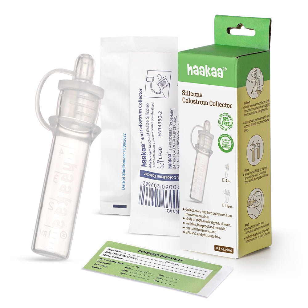Haakaa 1 unidad Recolector y dispensador de calostro PREESTERILIZADO Haakaa