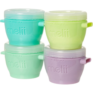 Melii Pack de 4 contenedores Snap & Go 118 ml