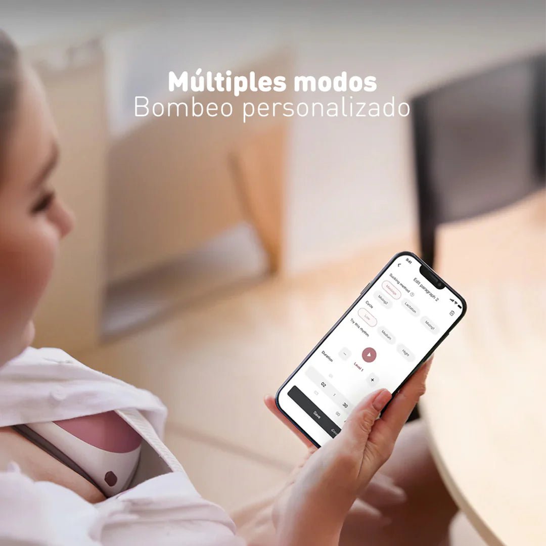 MomCozy Extractor de Leche Materna inalámbrico M9 Doble
