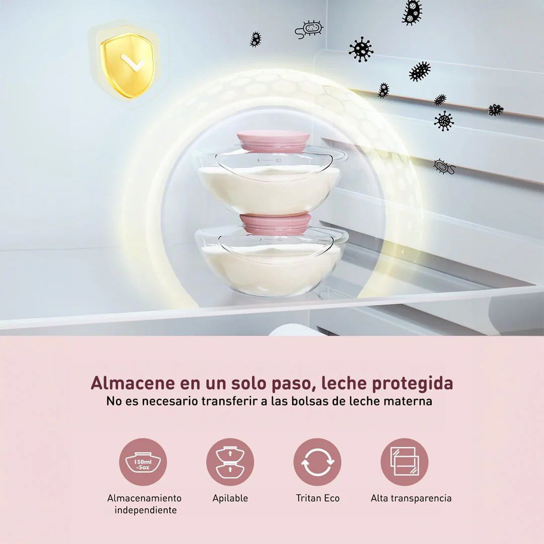 MomCozy Extractor de Leche Materna inalámbrico M9 Doble
