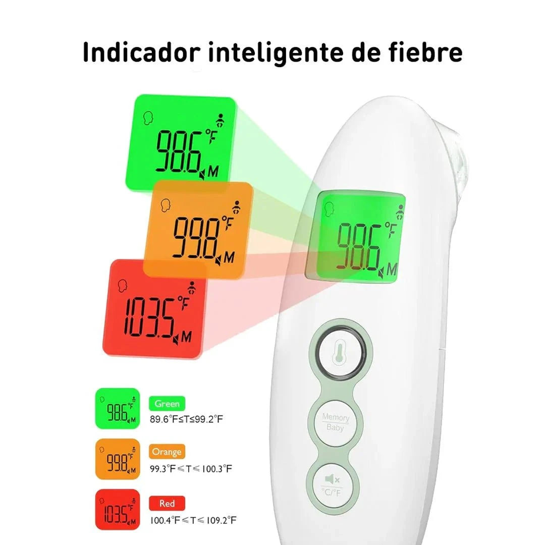 MomCozy Termómetro infrarrojo Frente/Oido