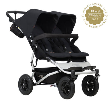 Mountain Buggy Negro Coche de paseo todo terreno doble Duet™