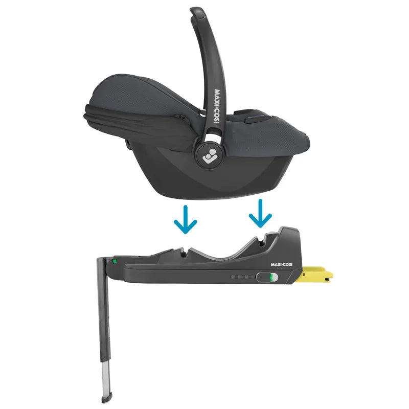 Maxi Cosi Silla Auto Nido Cabriofix Black + Familyfix S Black