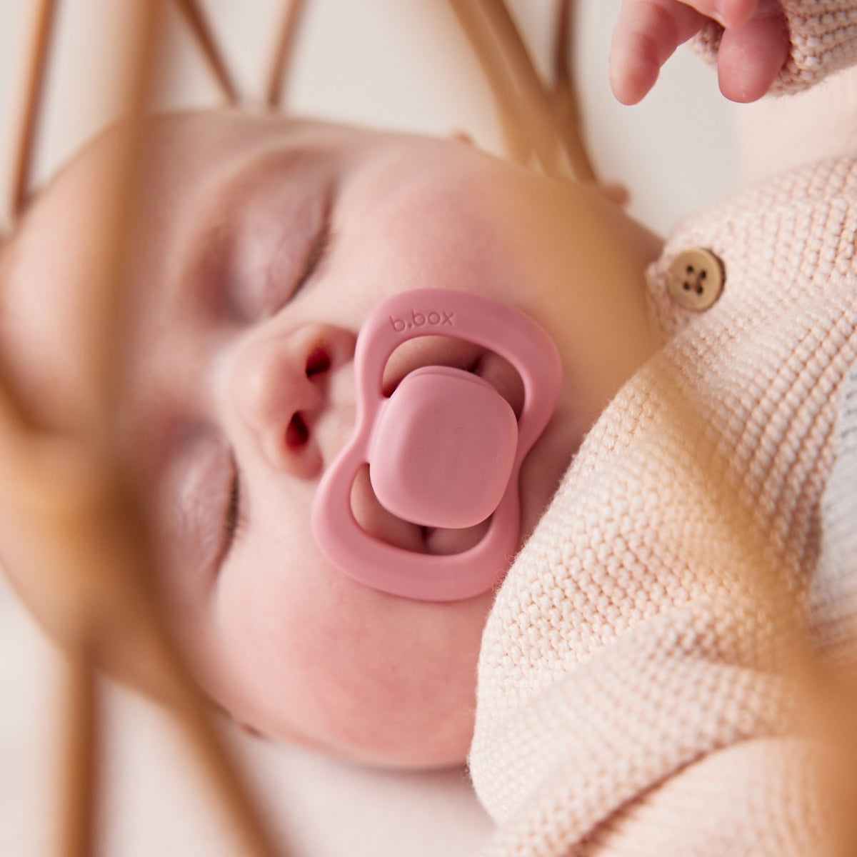 b.box Blush/Latte Chupete de Silicona 6 meses en adelante