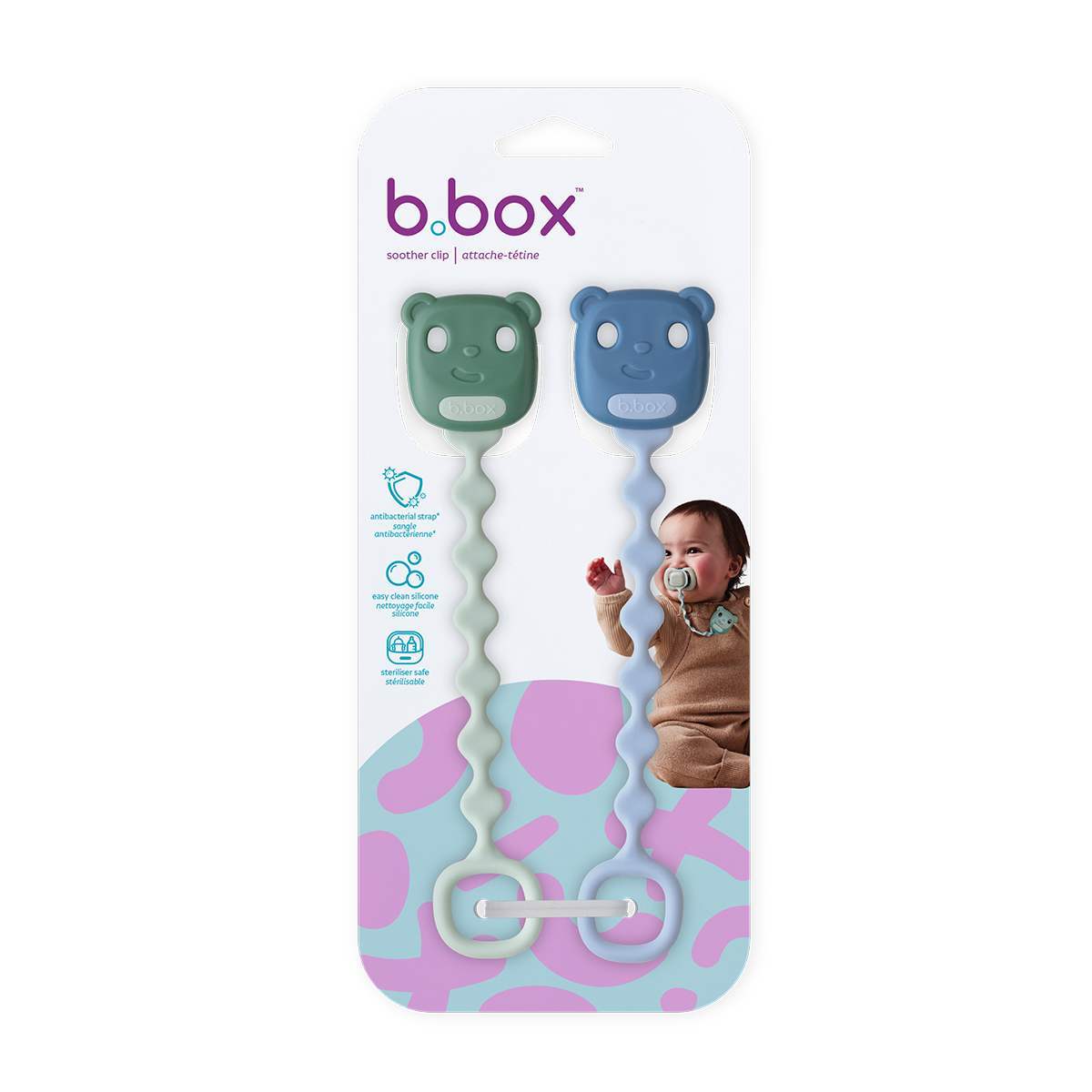 b.box Sage/Ocean Porta Chupete