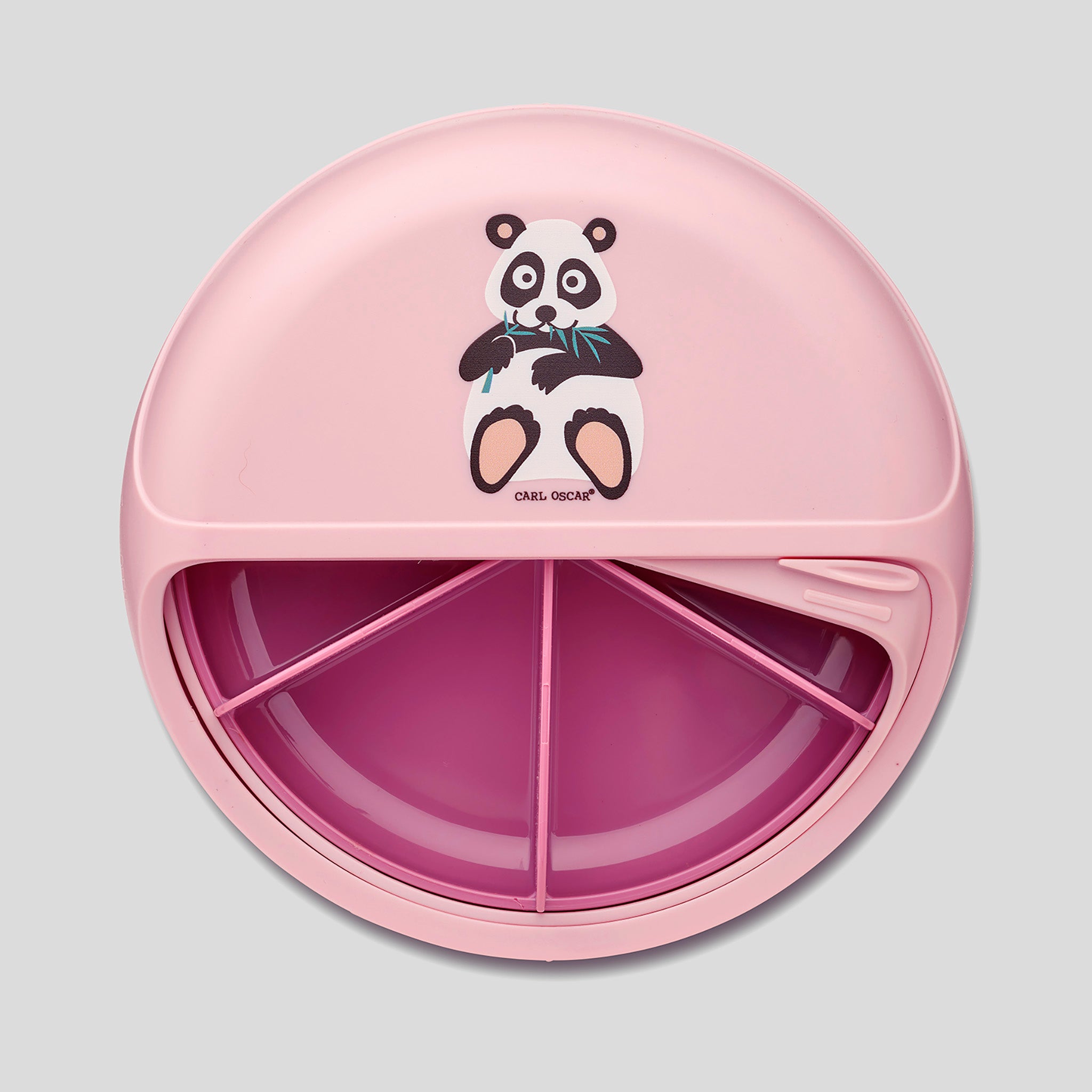 Carl Oscar Rosa Pastel Spinner contenedor giratorio para snacks