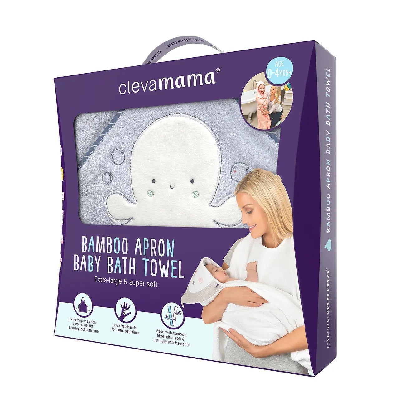 Clevamama Toalla Delantal de Bambú