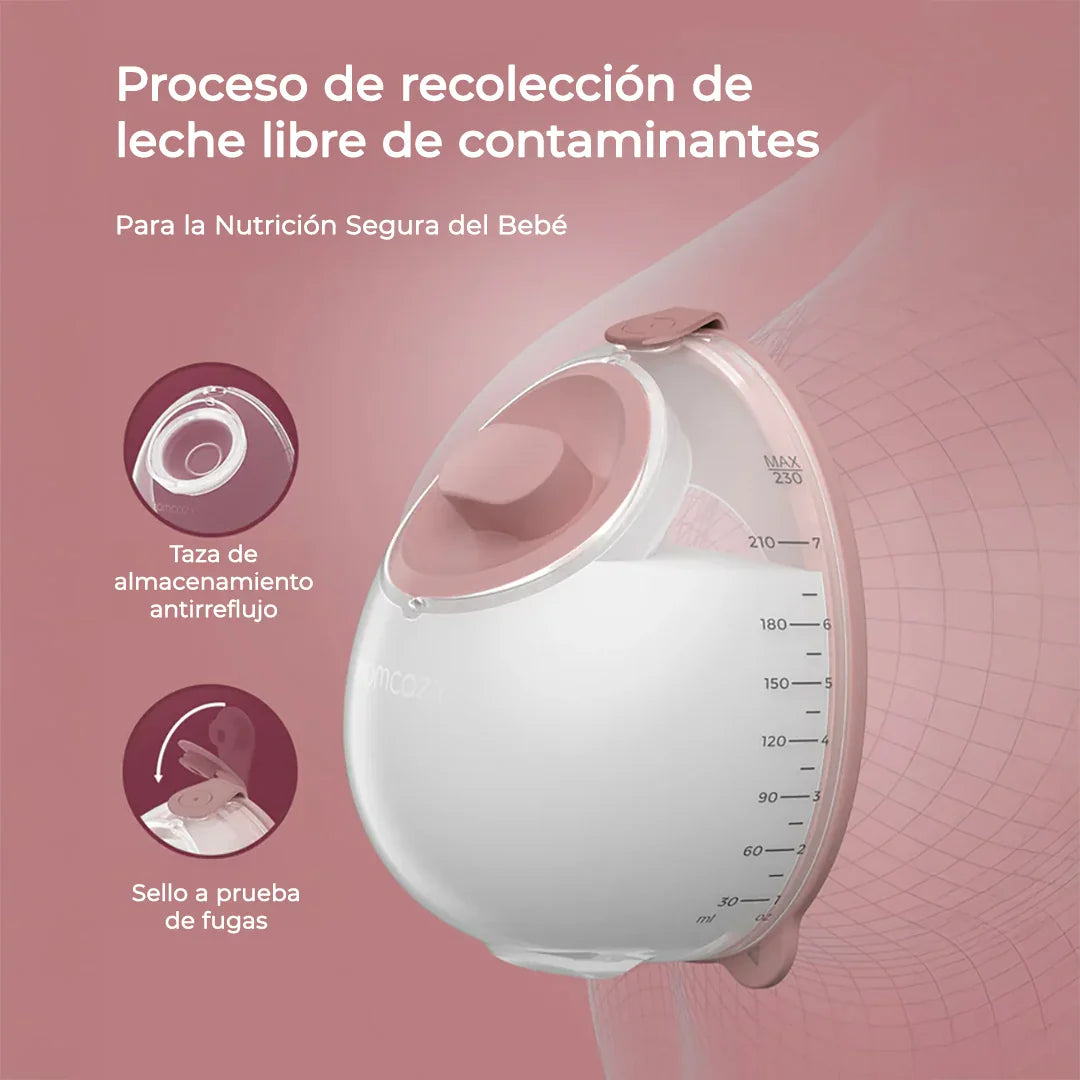 MomCozy Extractor de Leche Materna Primario Doble V1 Pro