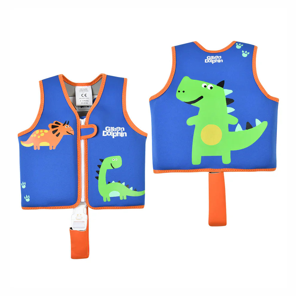Green Dolphin Chaleco Flotador Infantil Azul