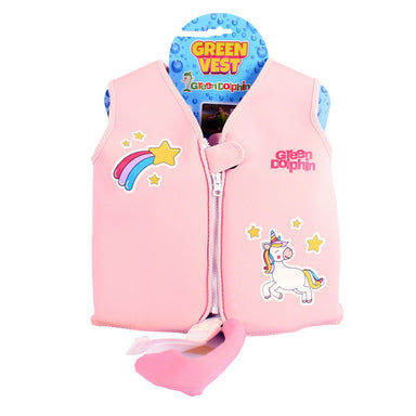 Green Dolphin Chaleco Flotador Infantil Unicornio