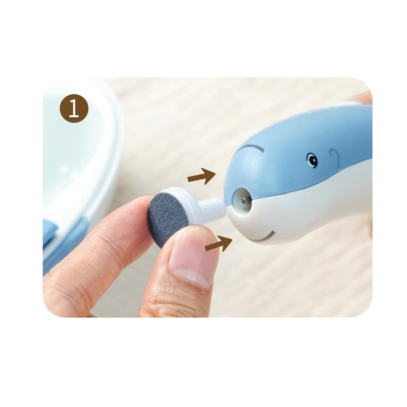 Haakaa Limador de uñas eléctrico Haakaa Friendly Whale