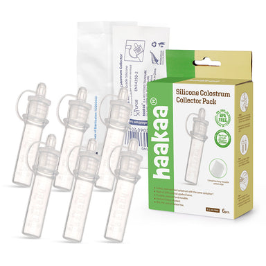 Haakaa Pack de 6 unidades más estuche Set de recolector y dispensador de calostro PRE ESTERILIZADO