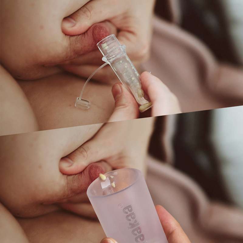 Haakaa Set de recolector y dispensador de calostro pre esterilizado más vaso