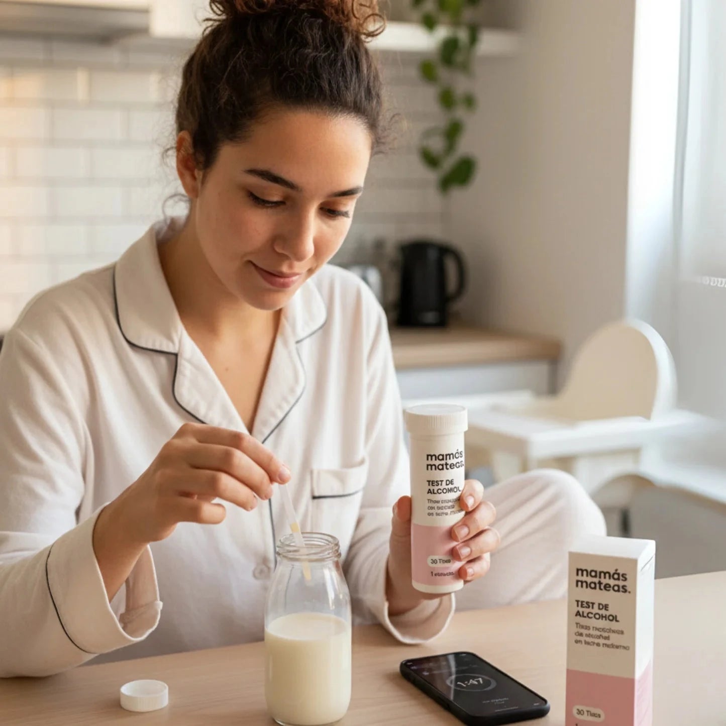 Mamás Mateas Test de Alcohol para Leche Materna