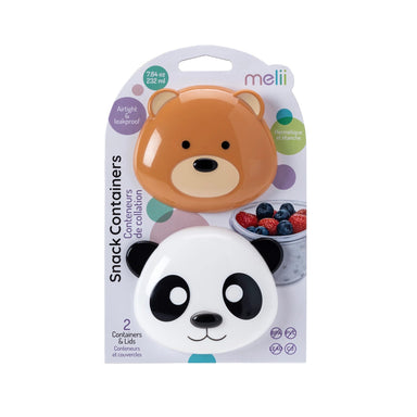 Melii Contenedores para snack Oso y Panda