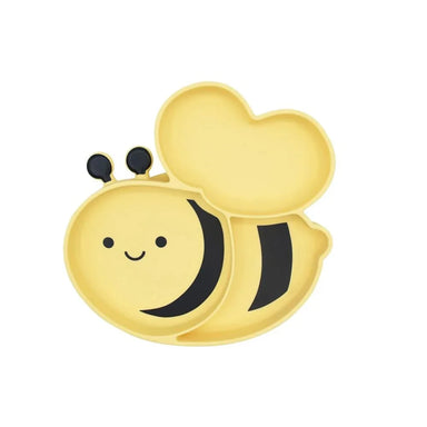 Melii Plato de silicona con ventosa Abeja