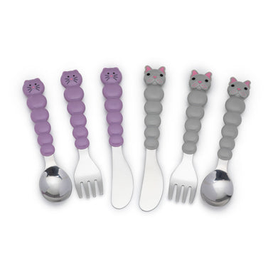 Melii Set de 6 cubiertos Gato - Bulldog