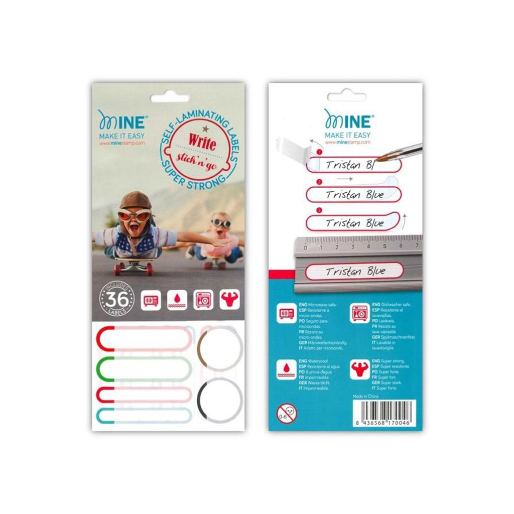 Etiquetas laminadas Mine