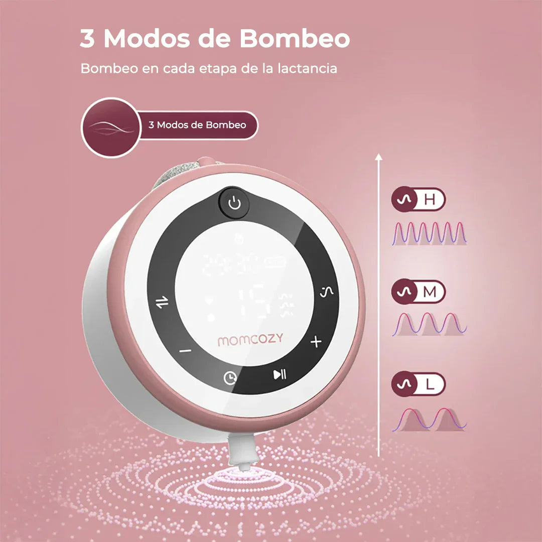 MomCozy Extractor de Leche Materna Primario Doble V1 Pro
