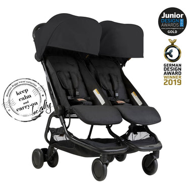 Mountain Buggy Negro Coche doble compacto nano duo™