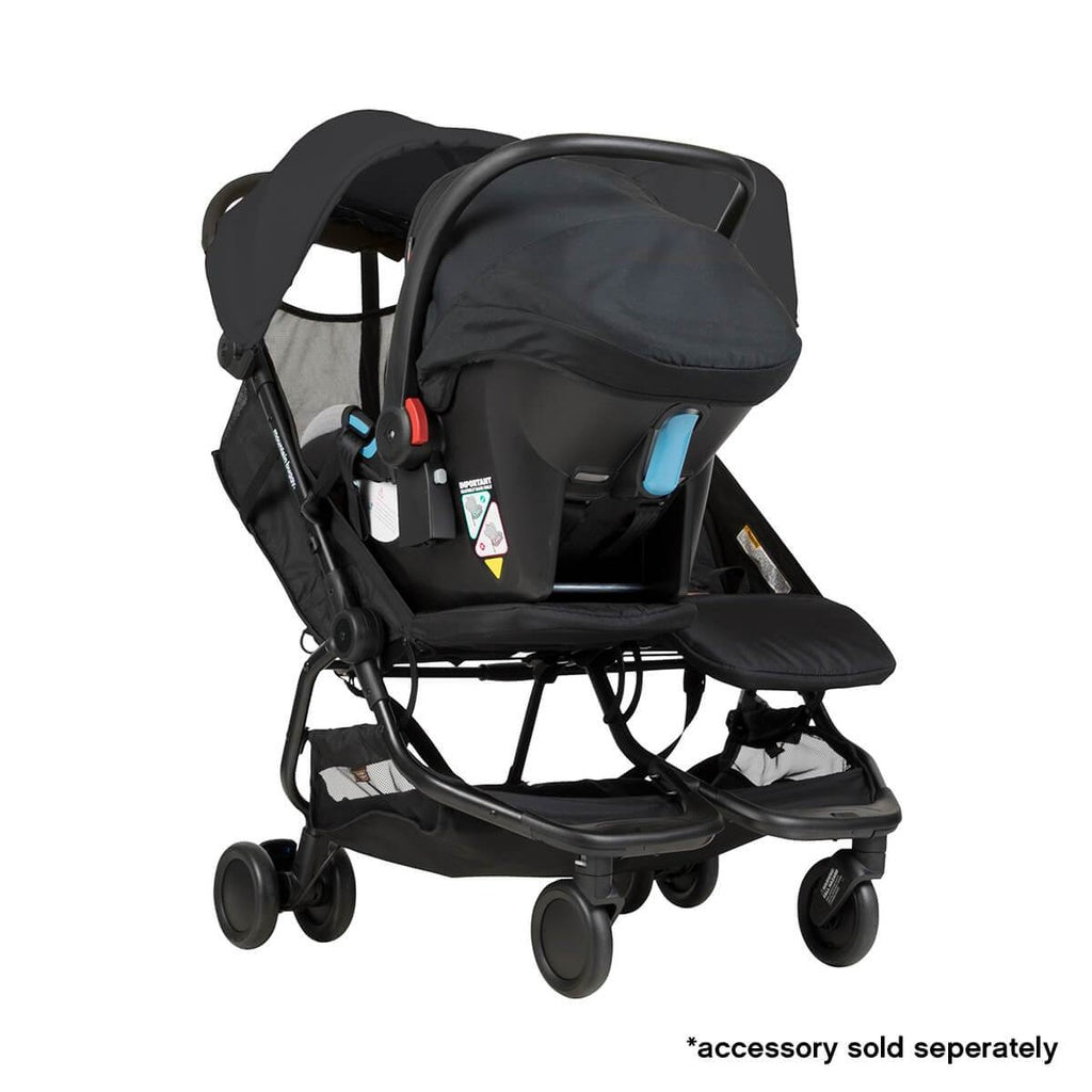 Mountain Buggy Negro Coche doble compacto nano duo™