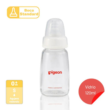 Pigeon 120 ml Mamadera Boca Standard vidrio