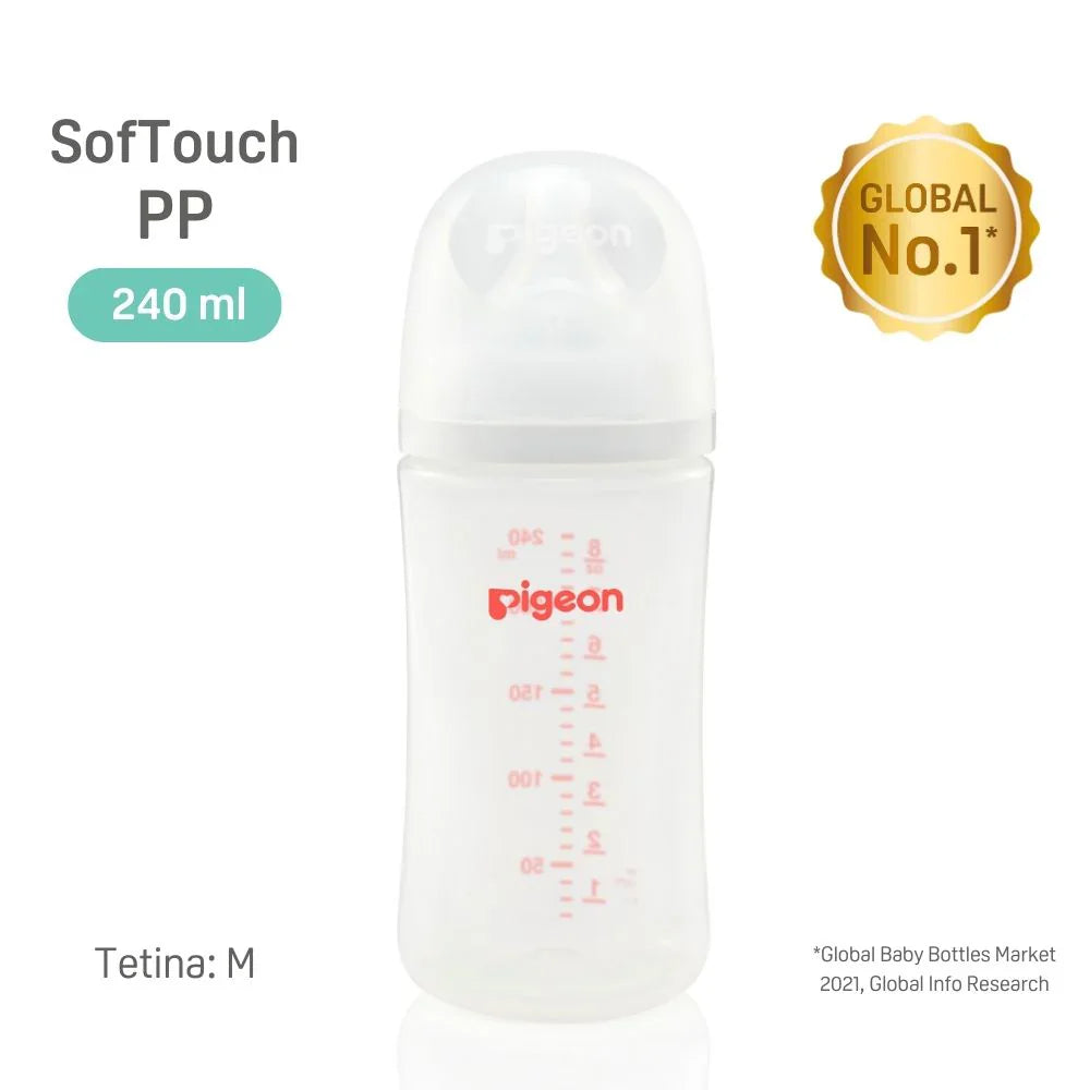 Pigeon 240 ml Mamadera Softouch Pigeon Plástico PP
