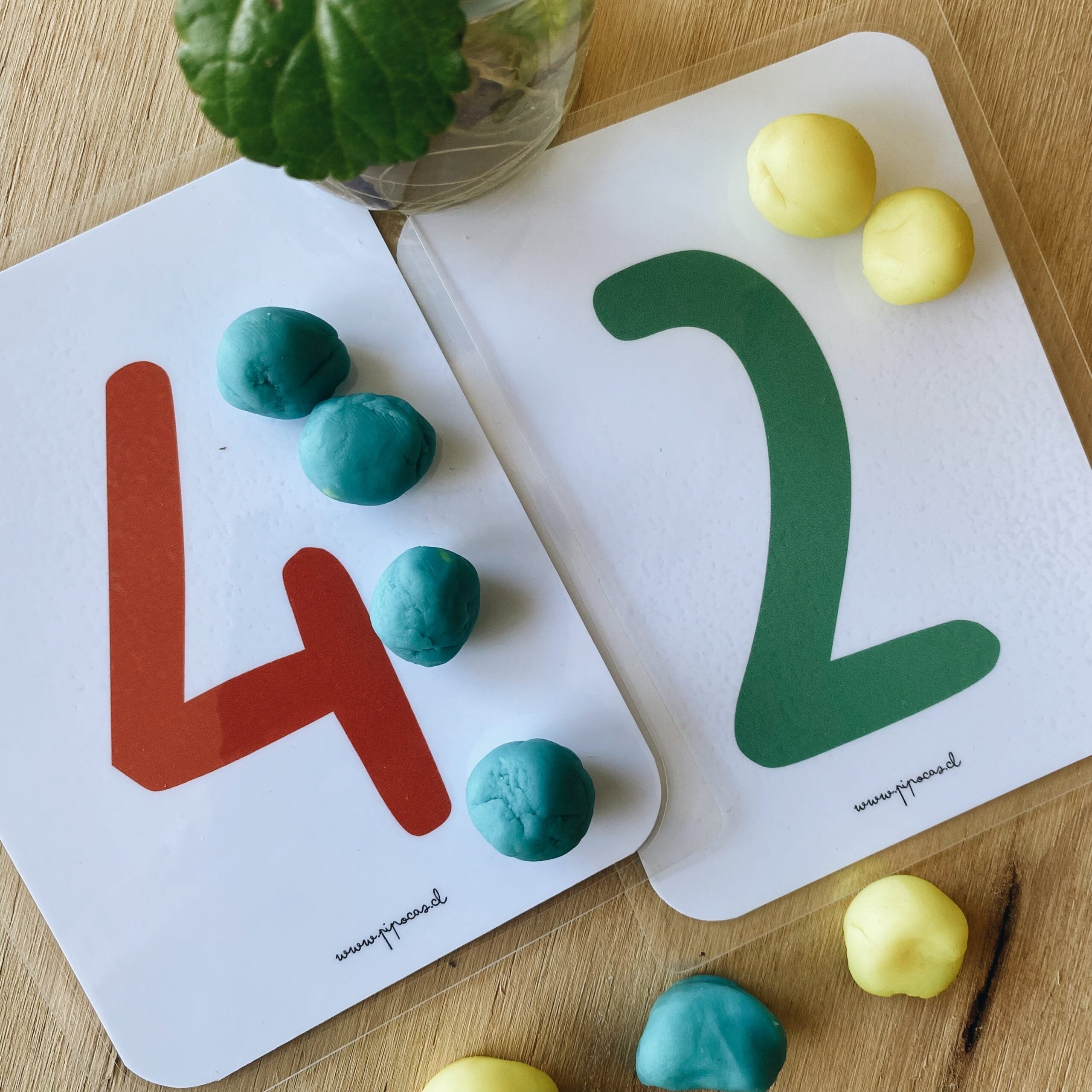 Pipocas Tarjetas de estimulación Contando en mi jardín