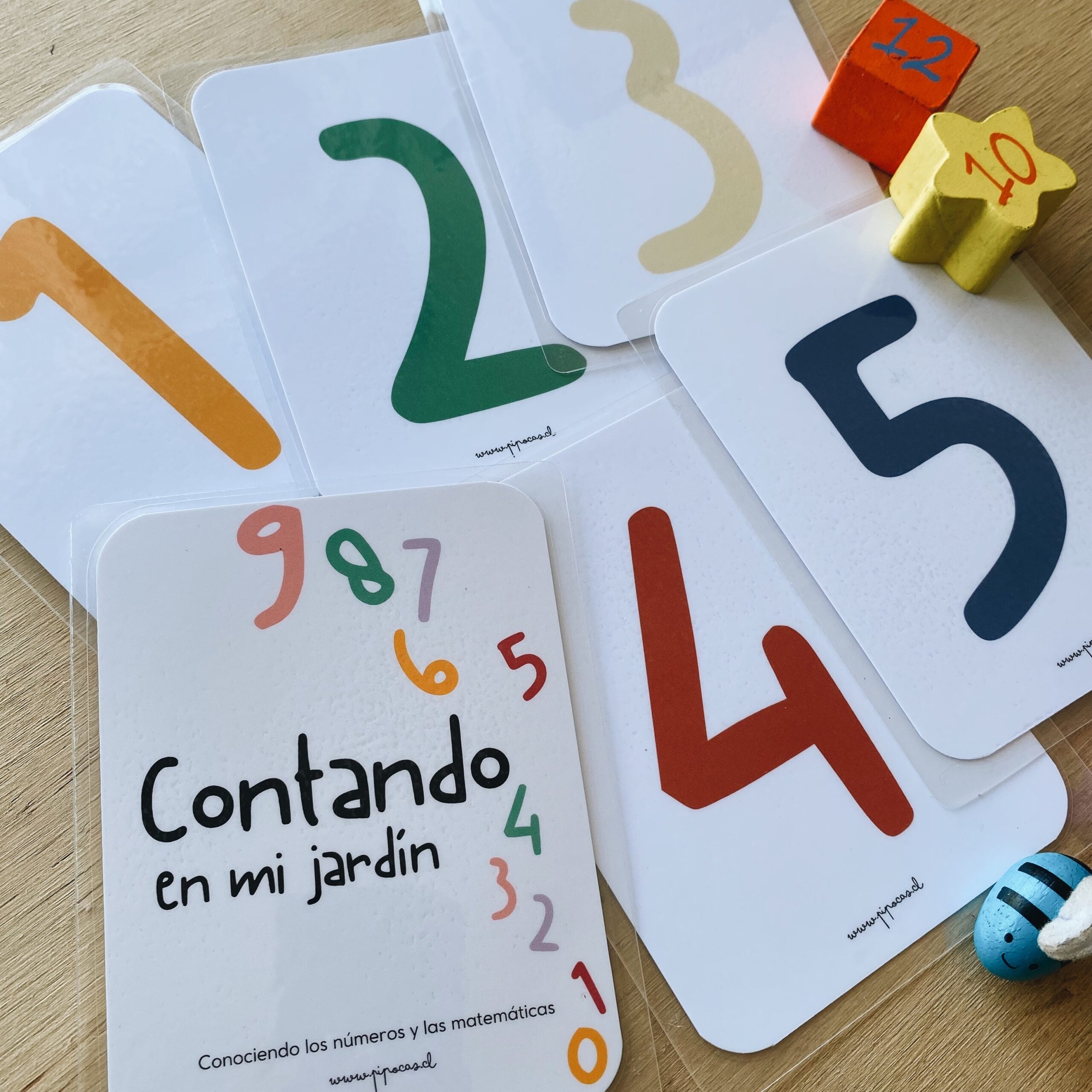 Pipocas Tarjetas de estimulación Contando en mi jardín
