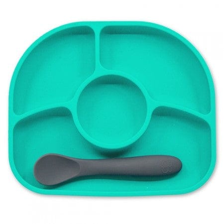 Set de cuchara y plato de silicona con base de ventosa YÜMI