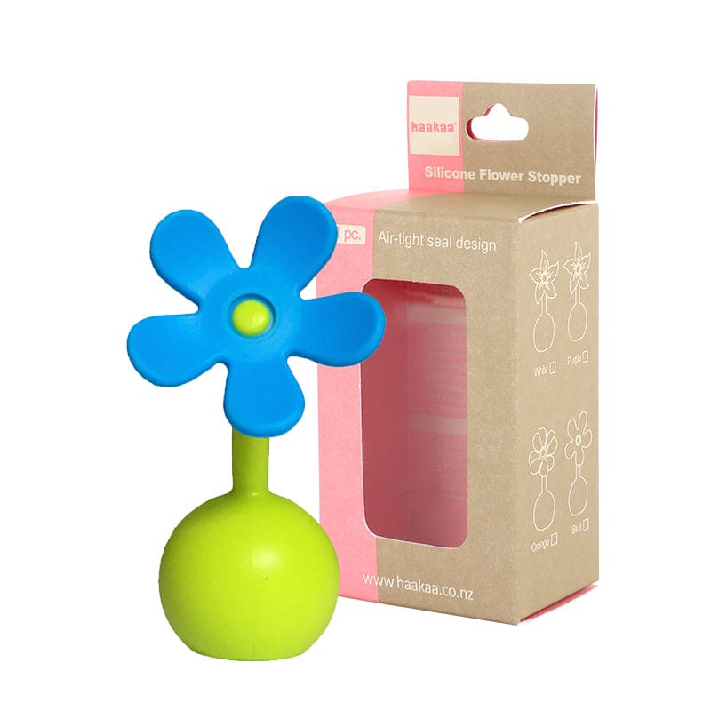 Haakaa Azul Tapón de Flor de silicona para recolector de leche materna Haakaa