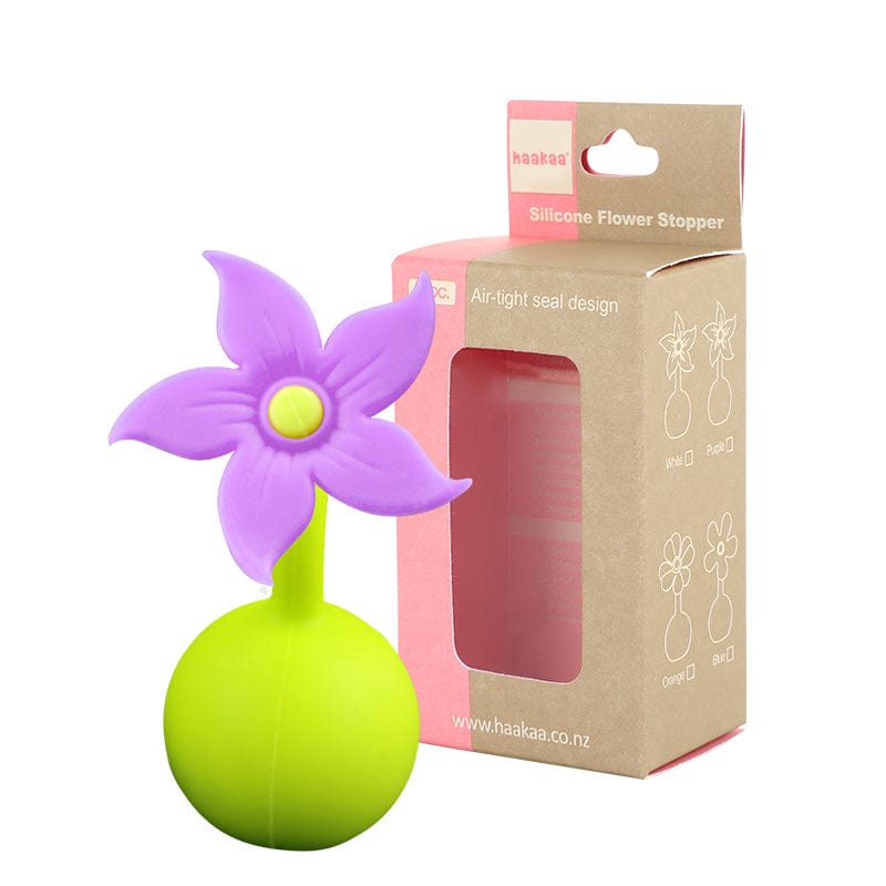 Haakaa Morado Tapón de Flor de silicona para recolector de leche materna Haakaa