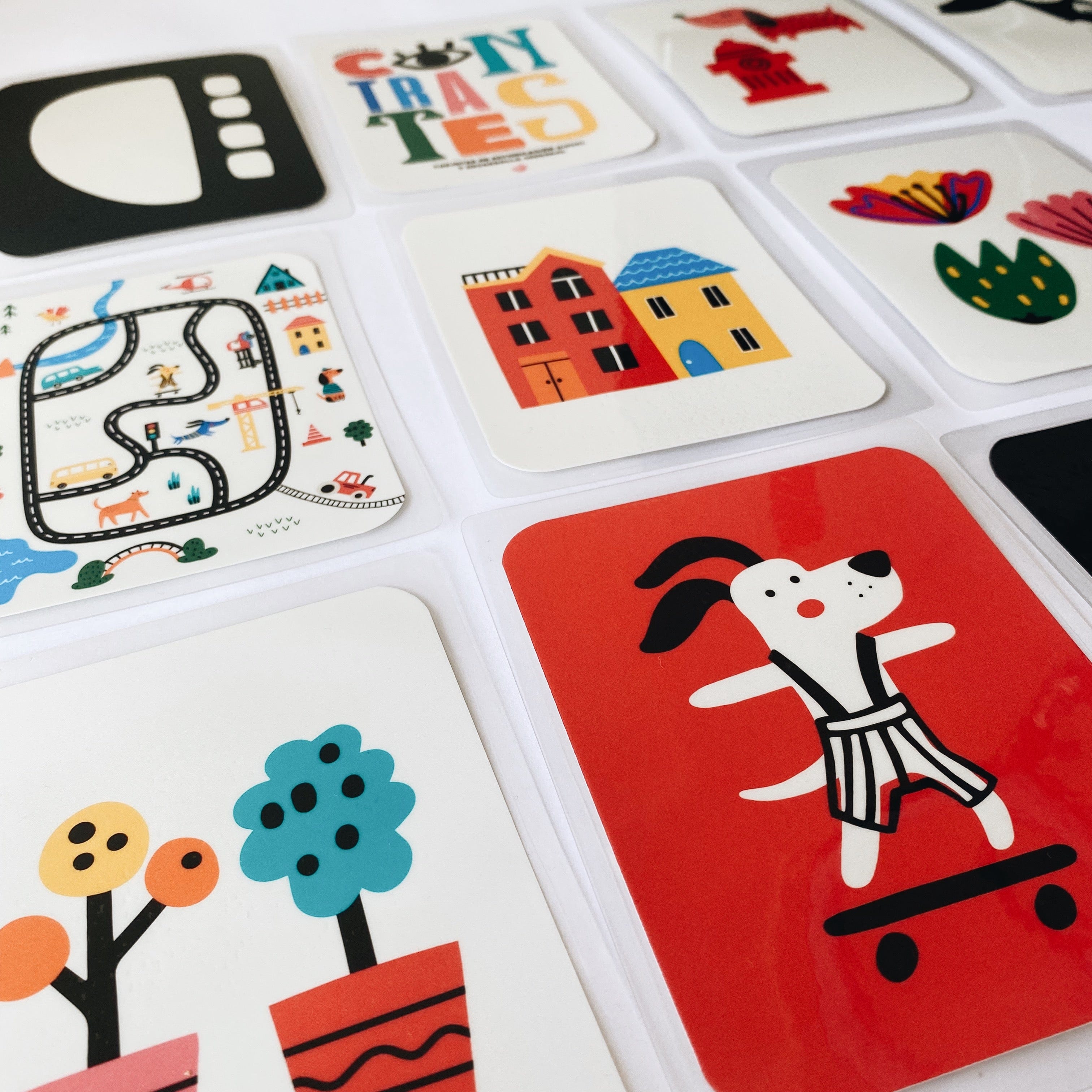Tarjetas de estimulación Contrastes