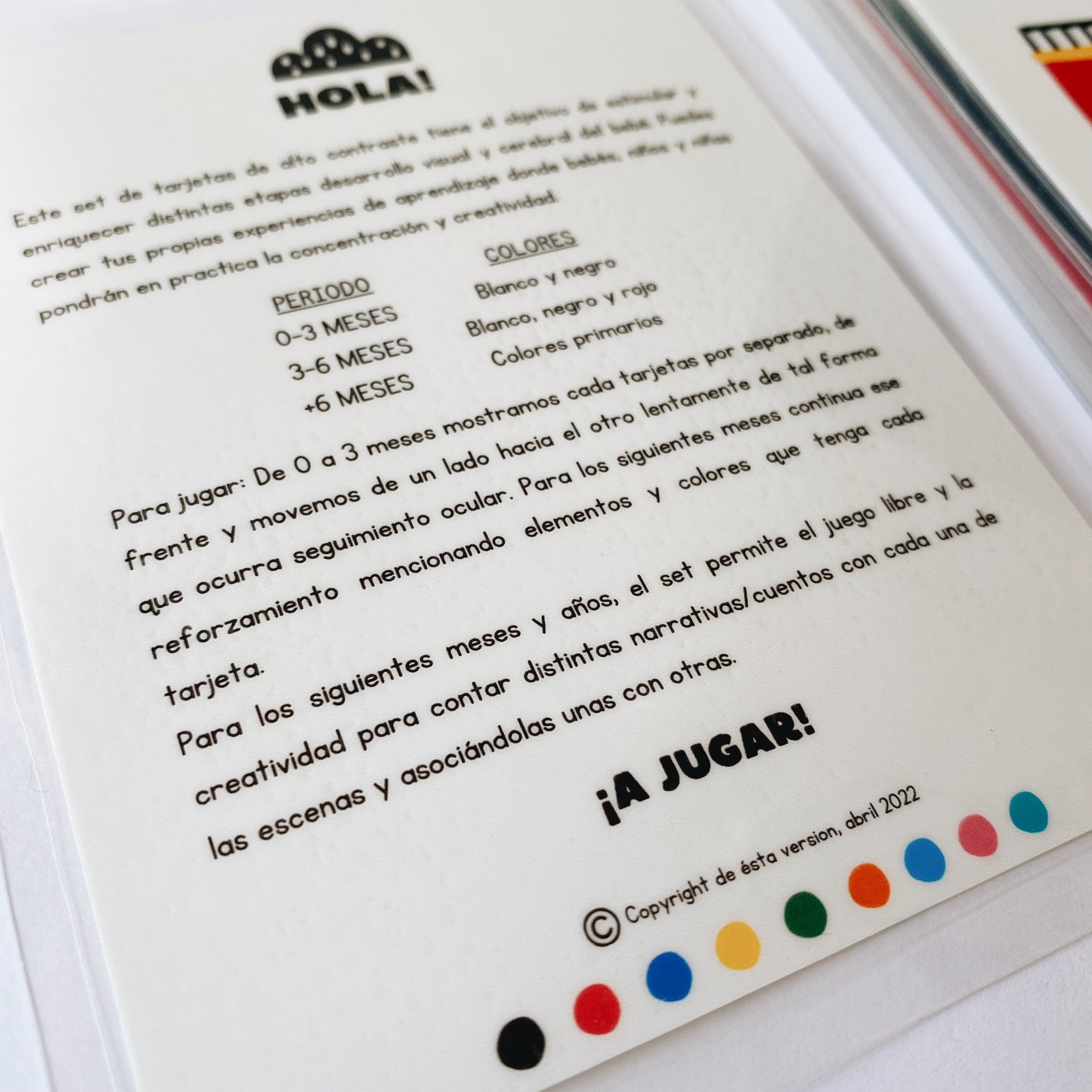 Tarjetas de estimulación Contrastes