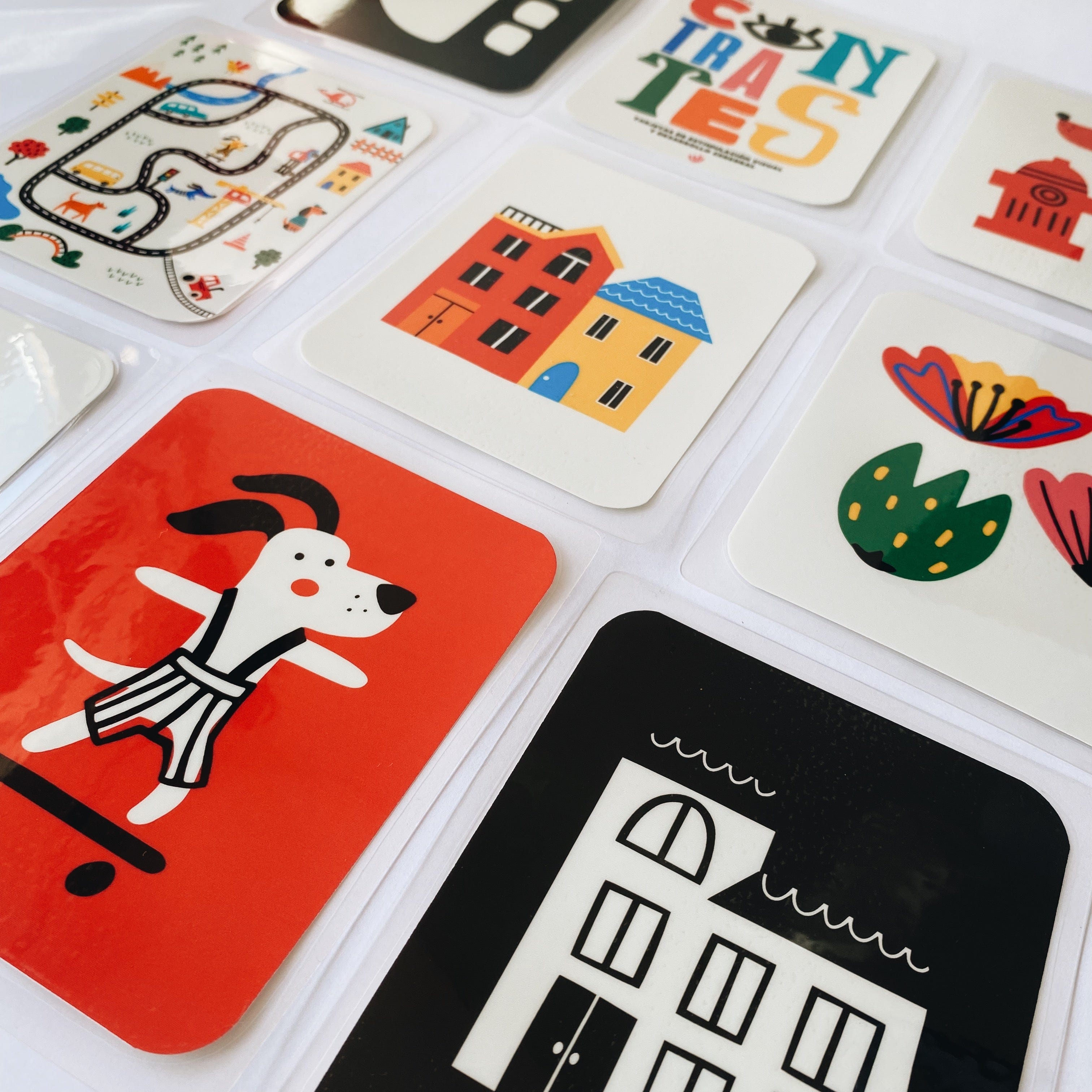 Tarjetas de estimulación Contrastes
