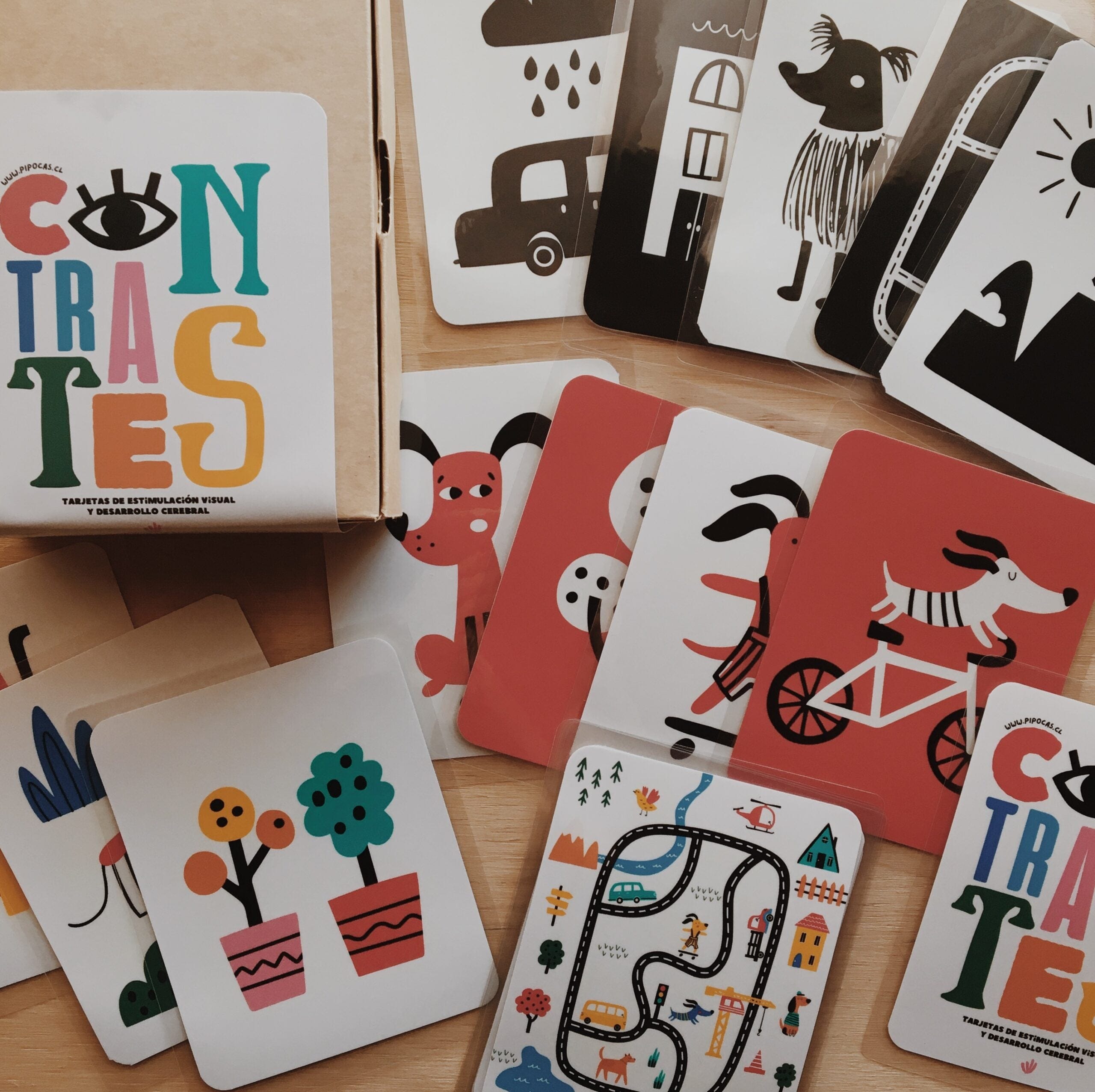 Tarjetas de estimulación Contrastes