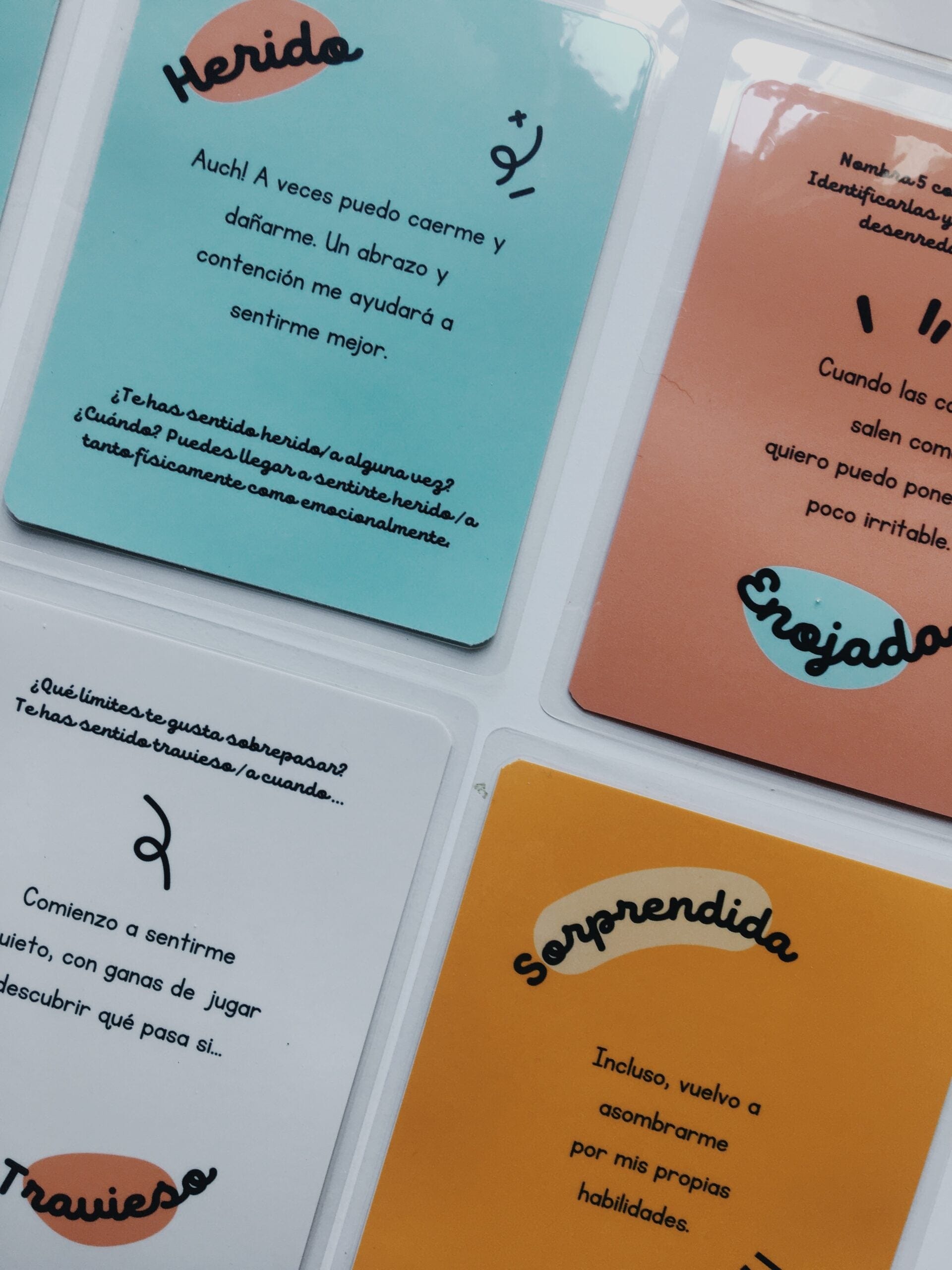 Tarjetas de estimulación Emocionario