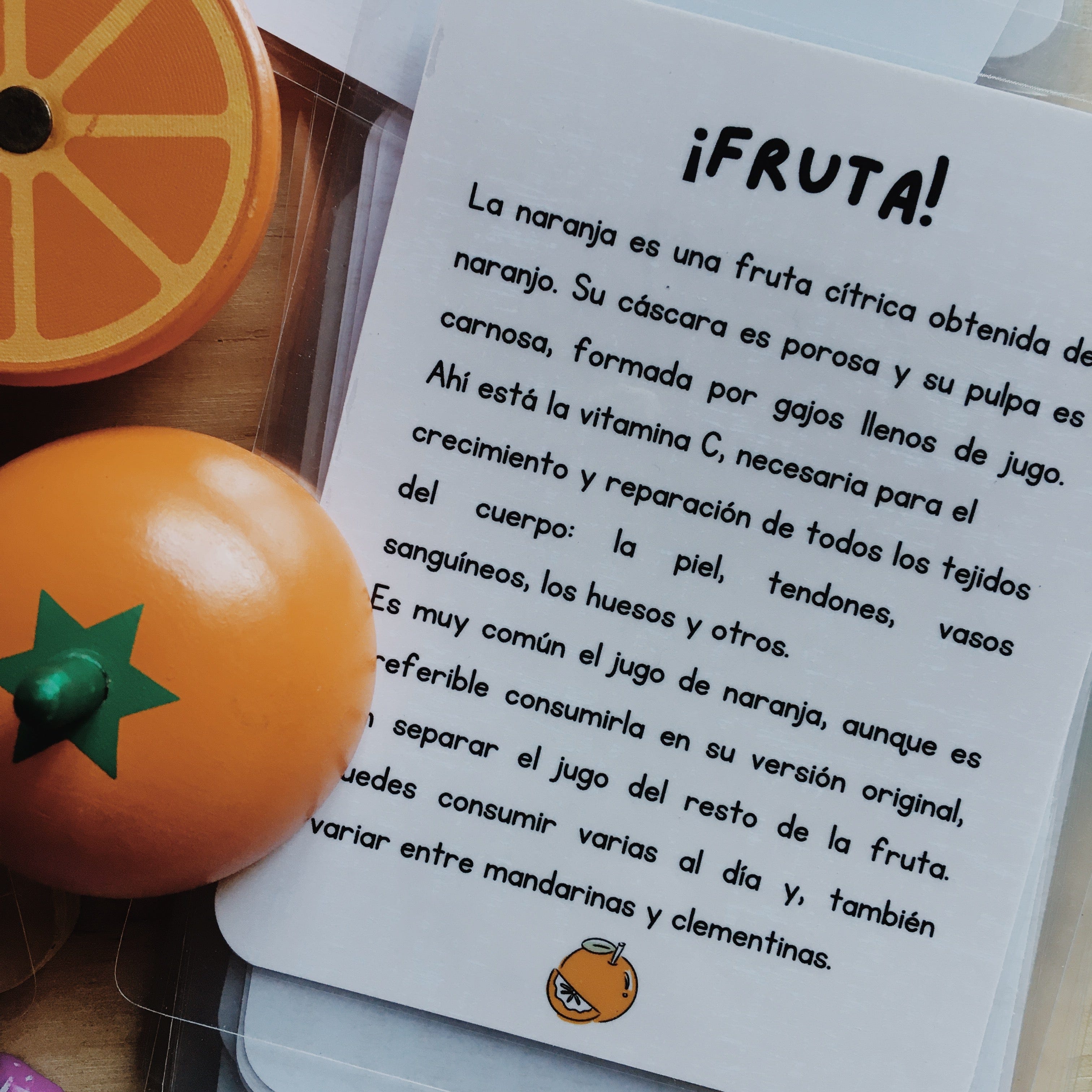 Tarjetas de estimulación Frutas y verduras