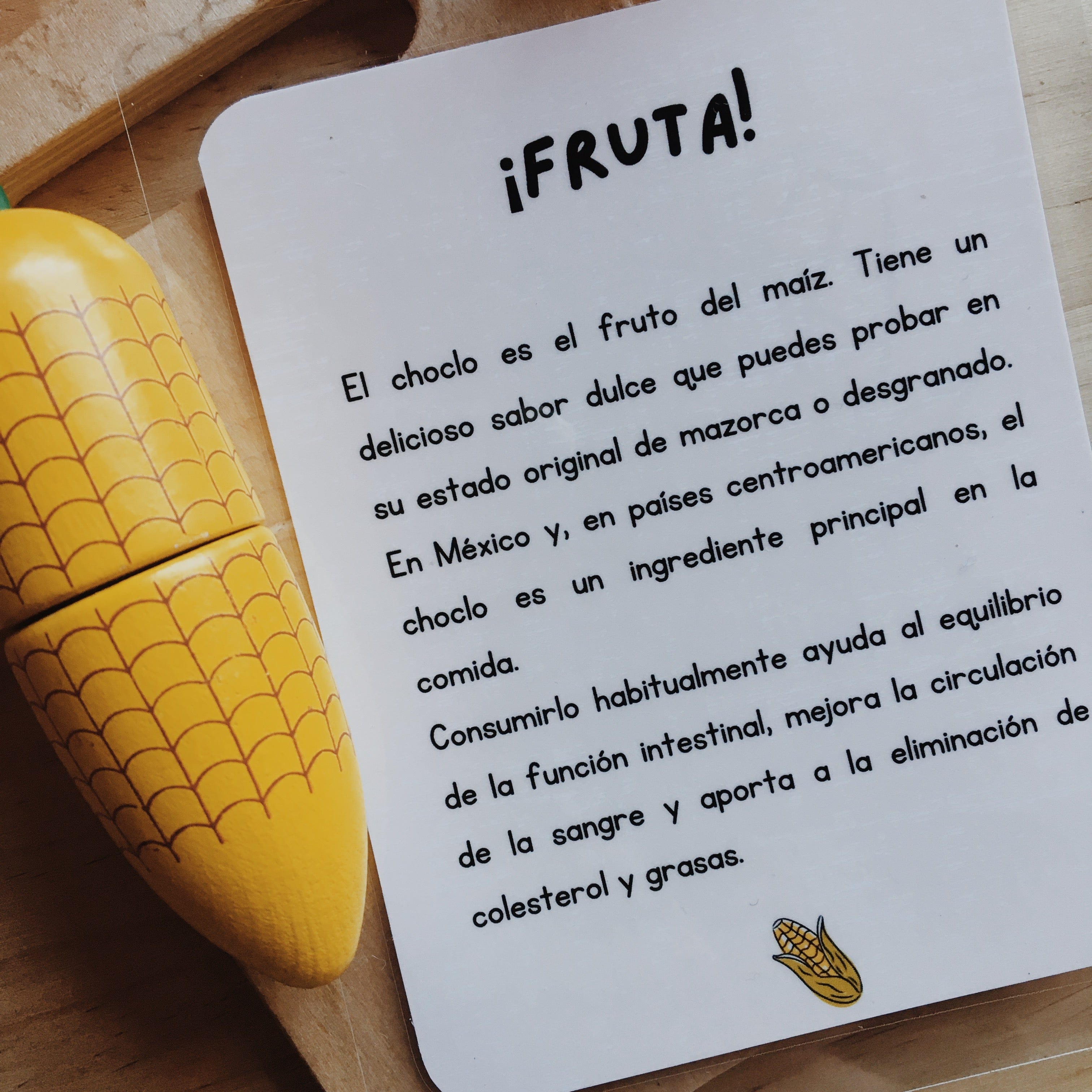 Pipocas Tarjetas de estimulación Frutas y verduras