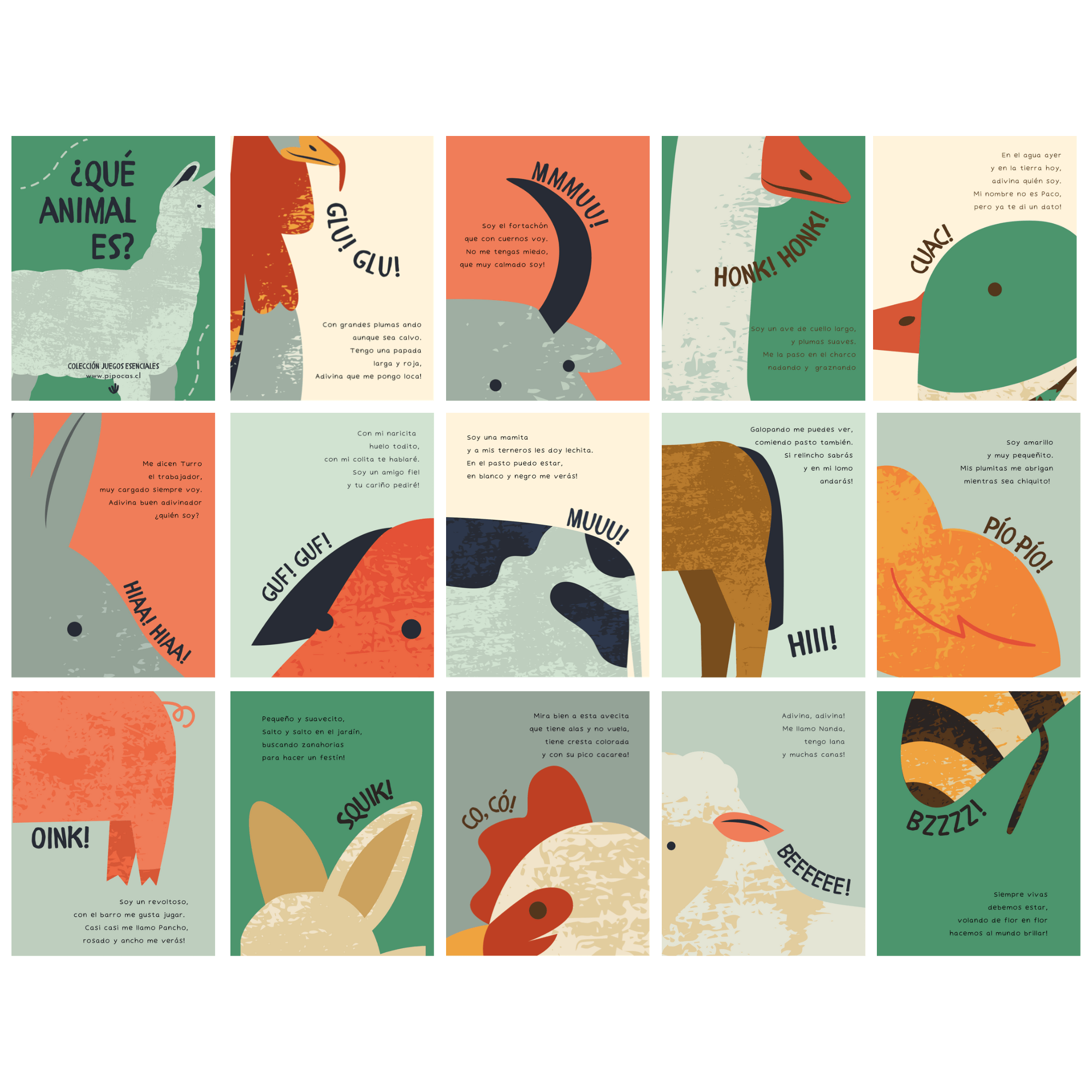 Tarjetas de estimulación ¿Qué animal es?