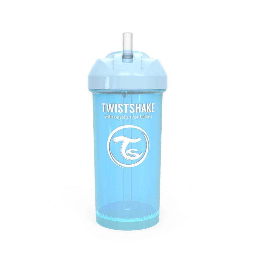 Twistshake Azul Pastel Vaso con bombilla Straw Cup 360ml