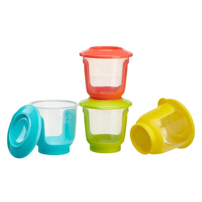 Set de 4 contenedores de plástico